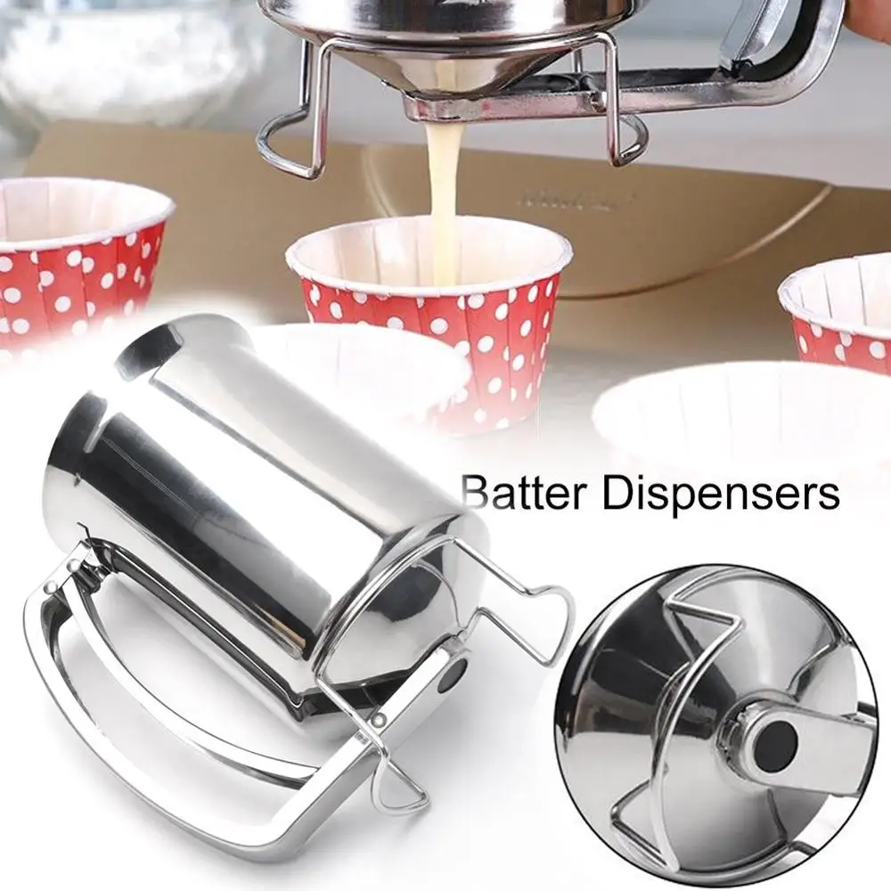 Batter Flour Paste Dispenser Measuring Cup Cream Speratator for Cupcakes Pancakes Cookie Cake Muffins Baking Tool