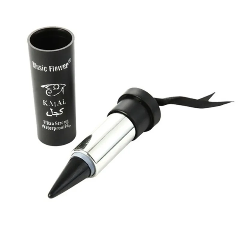 black Профессиональная увеличивающая глаз Подводка для глаз kajal Stok efffen Dikke подводка для глаз гелевая гладкая Водостойкая Подводка для глаз Natuurlijke Smoky Eyeliner - Color: black