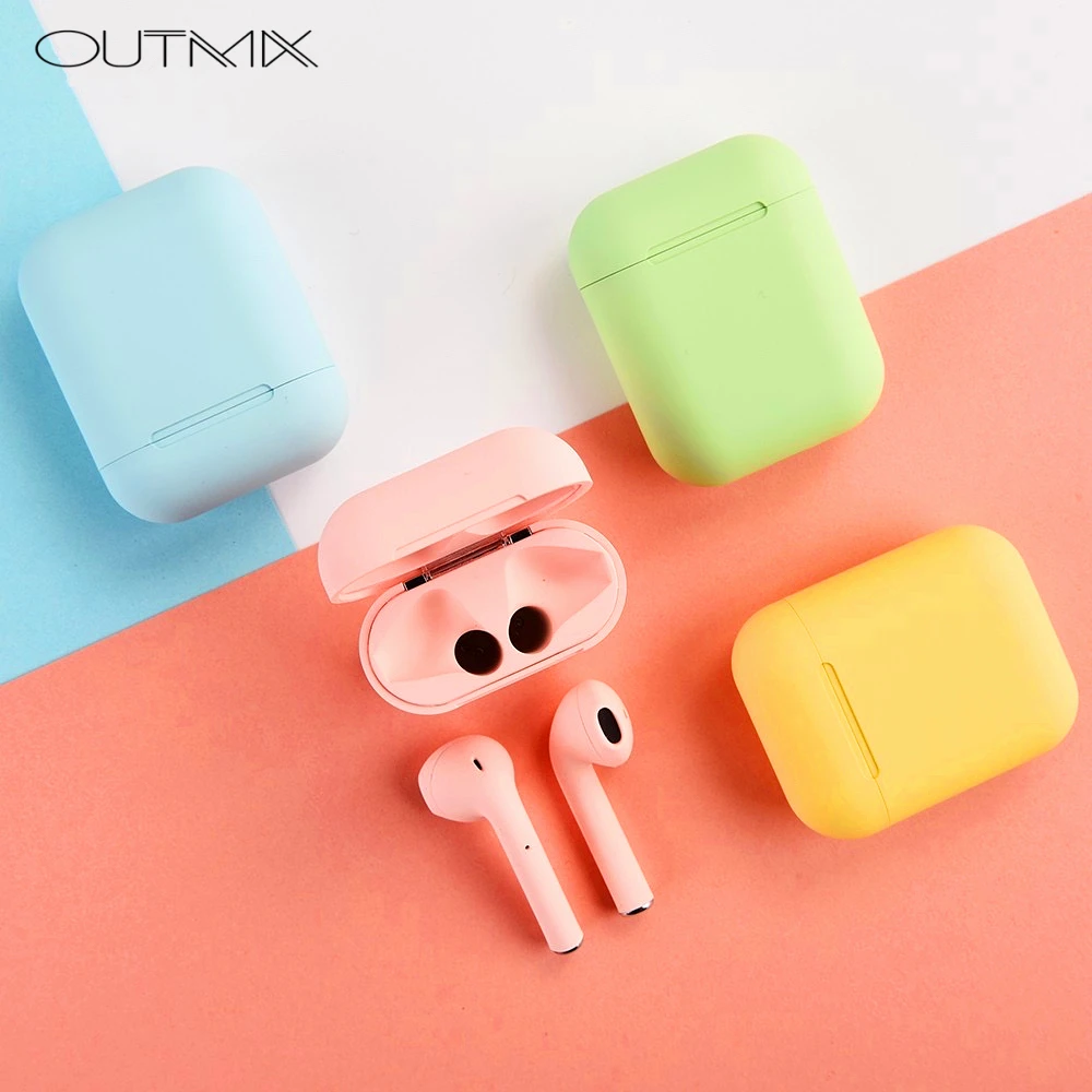 

inpods i12 tws Frosted Bluetooth Earphone Wireless Earbuds Hands free Business Earpieces Sport Headset music For all Smartphone