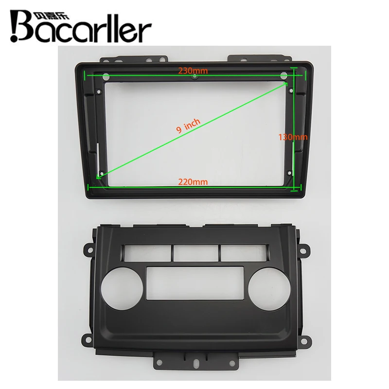 9 inch Car Fascia Radio Panel for NISSAN Frontier Xterra Equator 2009-2012 Dash Kit Install Facia Console Bezel Plate | Автомобили и