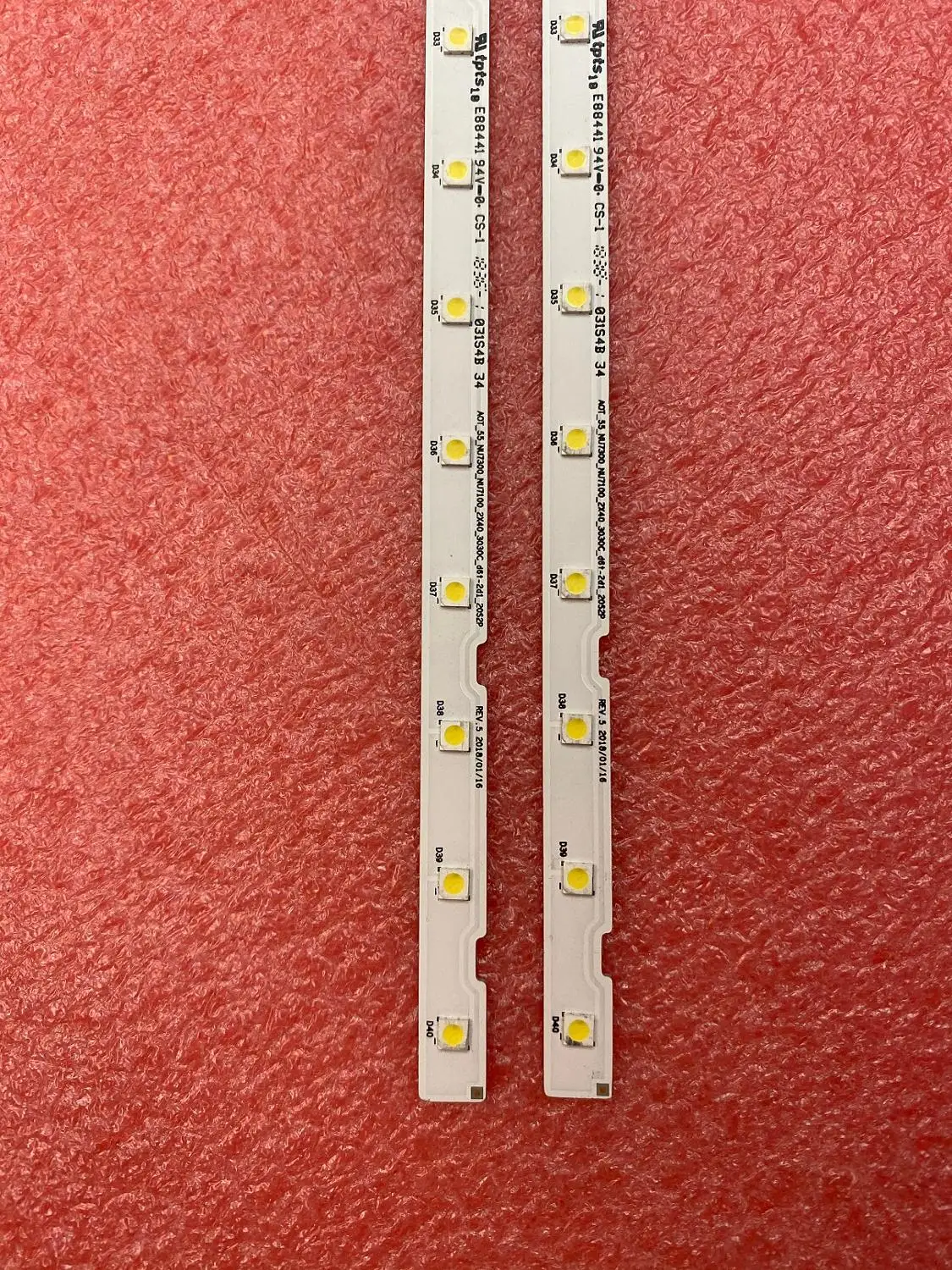 New 2 PCS 40LED LED Backlight strip for Samusng UN55NU7300F UE55NU7105 LM41-00566A AOT_55_NU7300_NU7100 55NU710C 45193A