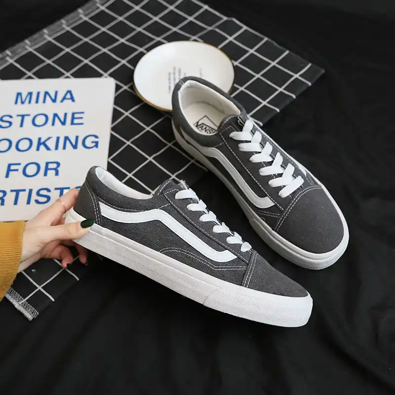 mens gray canvas shoes