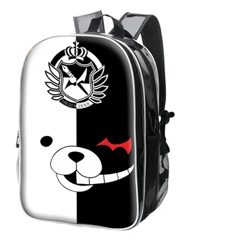 

High-Q Unisex Anime Danganronpa Dangan Ronpa Backpacks Preppy Student monokuma Naegi Makoto School Backpacks Luggage Bags