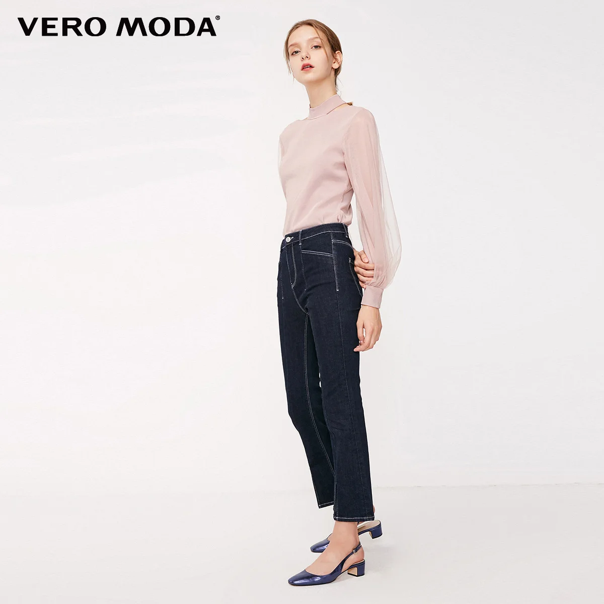 Vero Moda Женская лента полупрозрачная трикотажная | 319124503