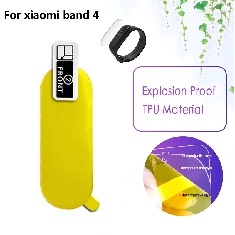 

1/2/5pcs Protective Film For Xiaomi Mi Band 4 Smart Wristband Full Screen Protector Hydrogel Film Not Tempered Glass