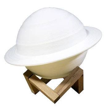 

Rechargeable 3D Print Saturn Lamp Like Moon Lamp Night Light for Moon Light with 16 Colors Remote Gifts