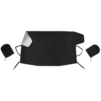 

Car Windshield Snow Cover with Side Mirror Covers for Cars Trucks and SUVs Ice Removal Wiper Visor Protector