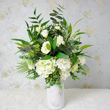 

Diamond Hydrangea White Rose Bouquet Imitation Flowers Flowers Artificial Flowers Wedding Home Decoratio