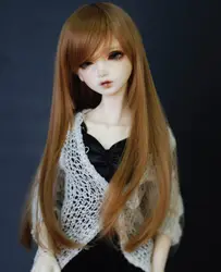 1/3 1/4 Bjd парик высокотемпературный длинный коричневый Bjd парик SD yosd для BJD куклы аксессуары