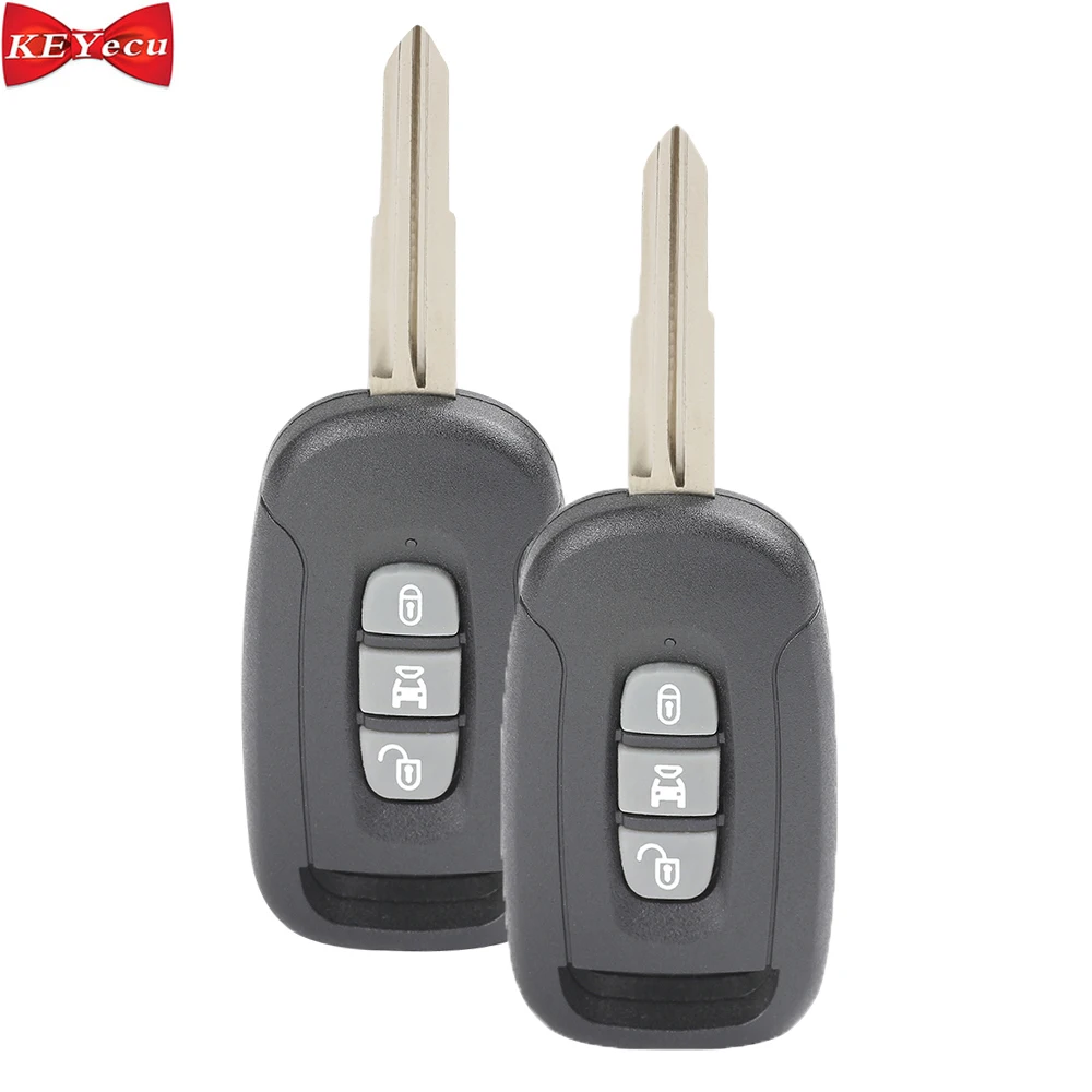 KEYECU 2 шт. для Chevrolet Captiva 2008 2009 2010 2011 2012 2013 дистанционный ключ-брелок от машины 433 МГц 3 кнопки OKA-151T