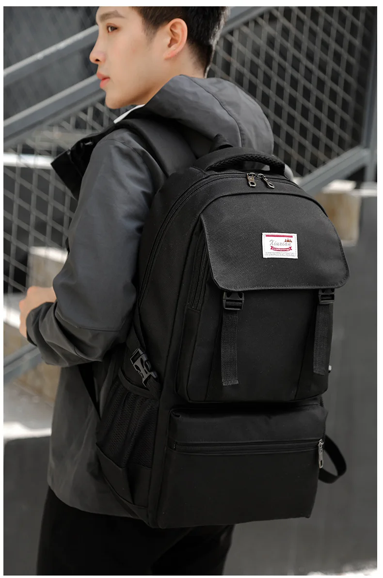 Вместительный деловой рюкзак из ткани Оксфорд, многофункциональный рюкзак для путешествий, мужская сумка для компьютера