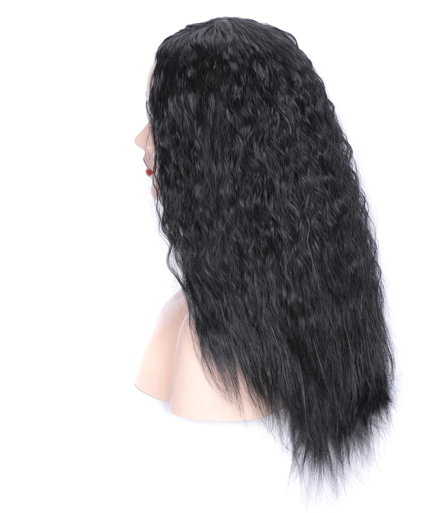 color wigs silver gray synthetic wig siber female long curly wave hair wigs corn perm fluffy