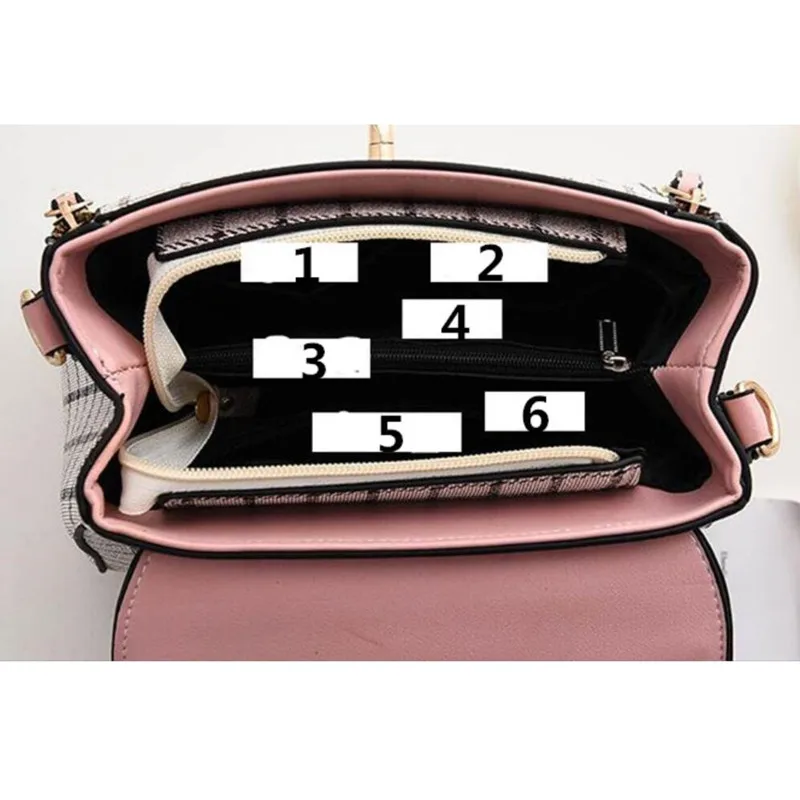 Korean Fashion Plaid Women's Bag Shoulder Bag Diagonal Package Crossbody Baoge 22X12X17cm