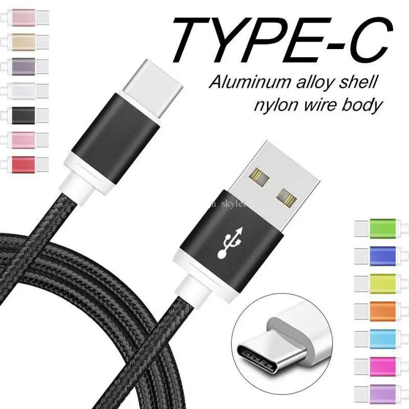High Speed Usb C Cable Type Charging Cord Metal Housing 2a Data Sync Cords For Samsung Lg Huawei Android Phones | Мобильные телефоны