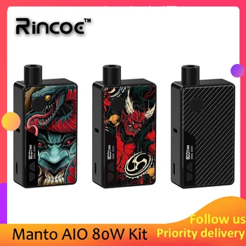 

Original Rincoe Manto AIO 80W Pod Mod Kit powered by single 18650 battery & 3ml Manto AIO Pod Cartridge E-cig Vape Kit