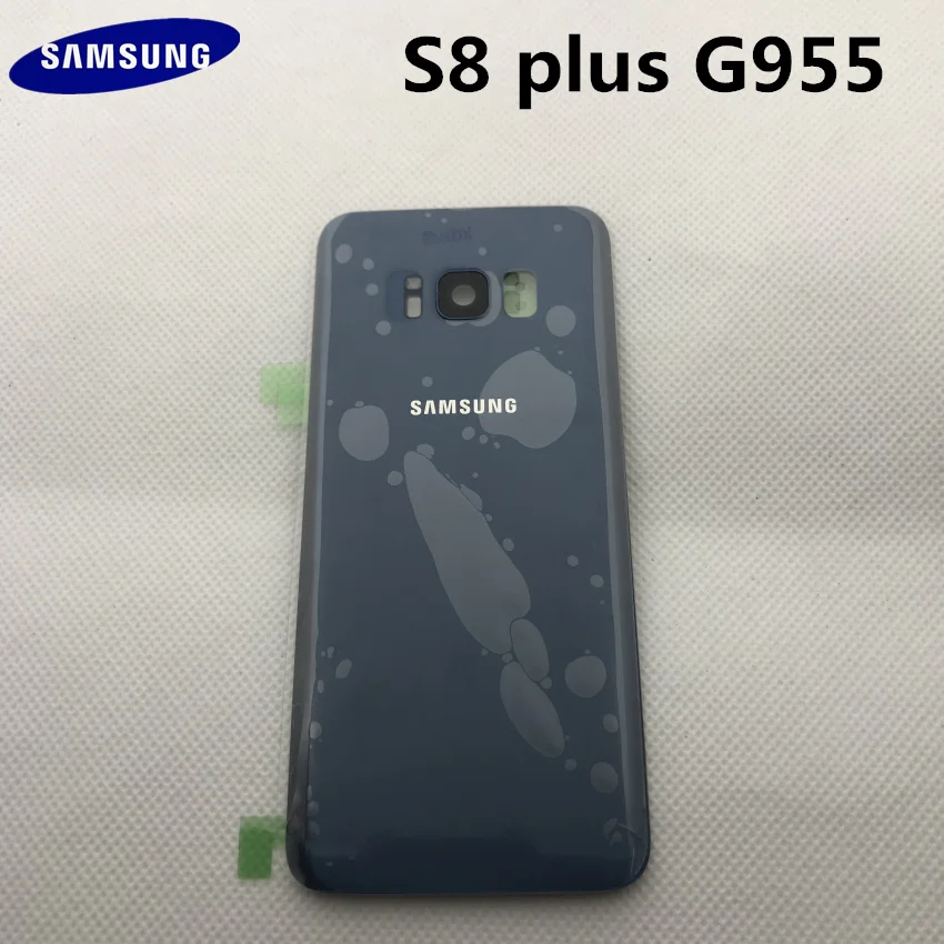 Новая Оригинальная Задняя крышка батареи для samsung Galaxy s8+ edge plus G955 G955F Задняя стеклянная крышка корпуса с логотипом+ наклейка+ Инструменты