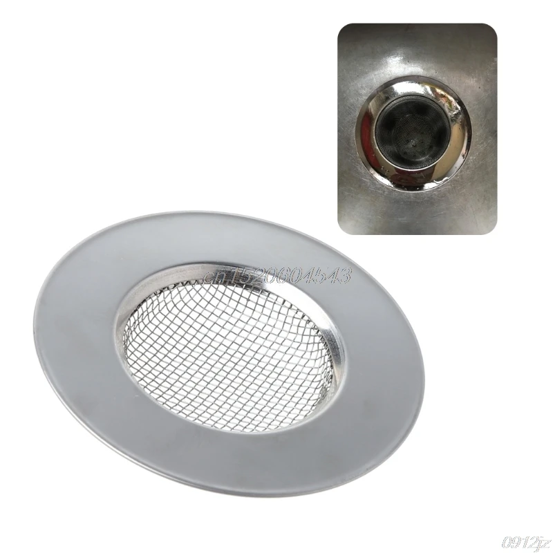 

Stainless Steel Mesh Waste Sink Strainer Disposer Convenient Sink Drain Sewer Stopper Filter Kitchen Tool