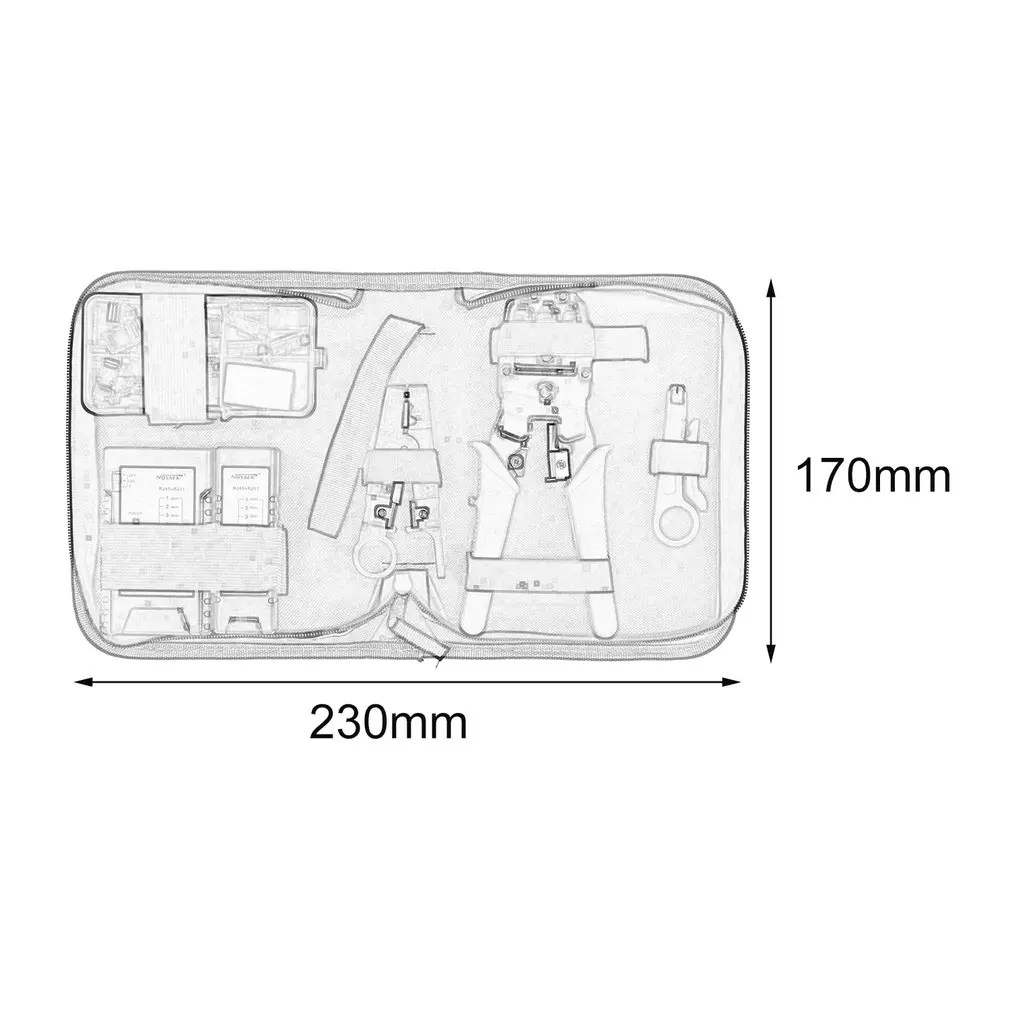 NF-1206, Профессиональный сетевой набор инструментов для ремонта компьютера, тестер кабеля Lan, NF-468 инструмент для зачистки проводов