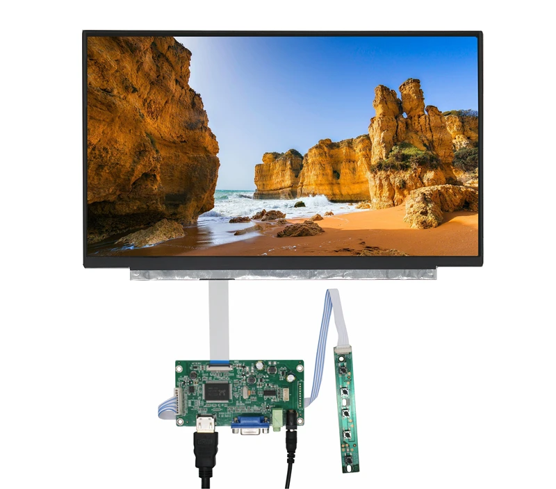 US $102.41 156 Inch Multipurpose HD LCD Display Screen Monitor Driver Control Board HDMICompatible VGA Audio For Raspberry Pi Banana