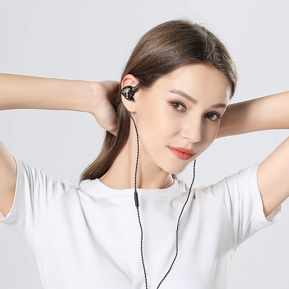 Проводные наушники Whizzer OS1 гибридные Hi Fi с микрофоном HD для Xiaomi Sony Samsung Huawei MP4 MP3 ПК