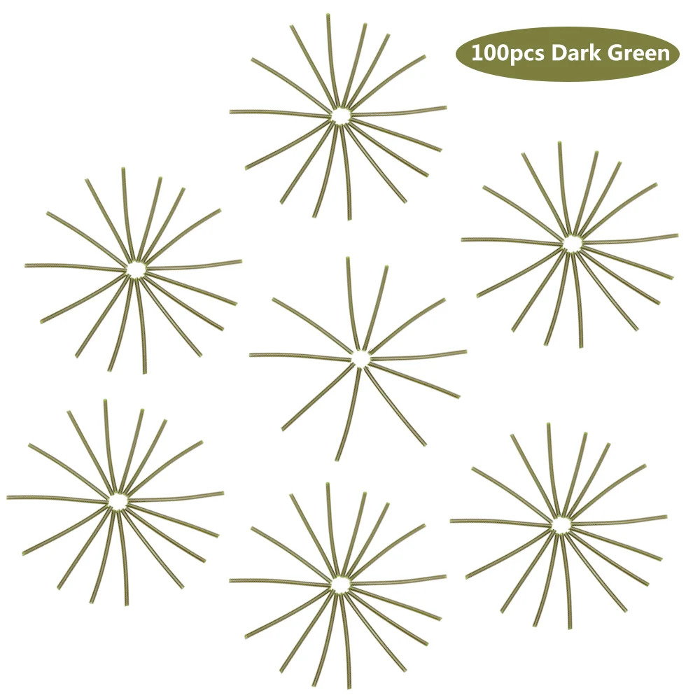 

100Pcs Fishing Rigs Shrink Tube Heating Shrink Tube Carp Fishing Accessories 6cm * 1mm Carp Fishing Tackle Pesca Lures