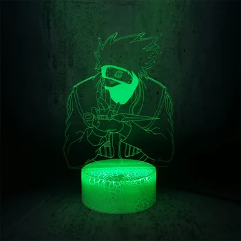 

Kakashi holds bayonet night light boys action shape desk lamp kids room decor