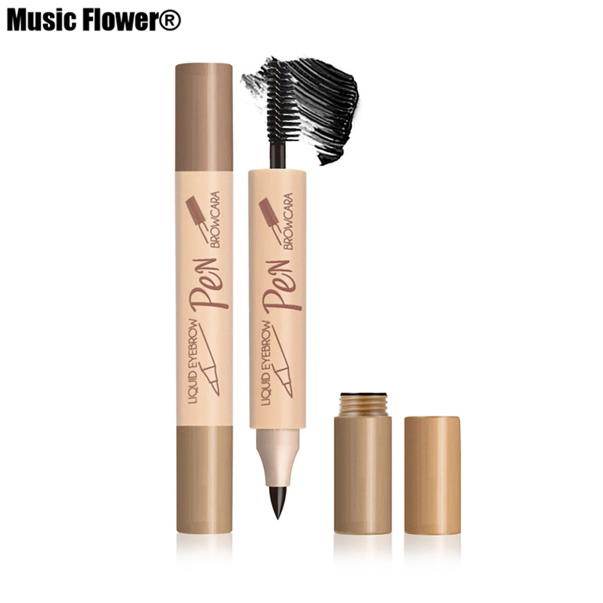 Music Flower 2 в 1 Водостойкий карандаш для бровей+ набор пудры для бровей 24H стойкий Макияж Косметика