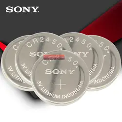 5 шт./лот sony 100% оригинальный CR2450 CR 2450 3V литиевой часы информационные Брелоки для ключей Батарея батарейки для часы swatch для автомобиля LEXUS Contro