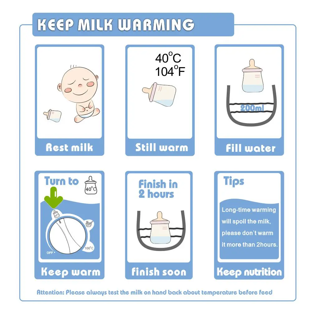 Подогреватель молока Универсальный двойной стерилизатор бутылки для грудного молока кормления детского питания интеллектуальная термостатическая система
