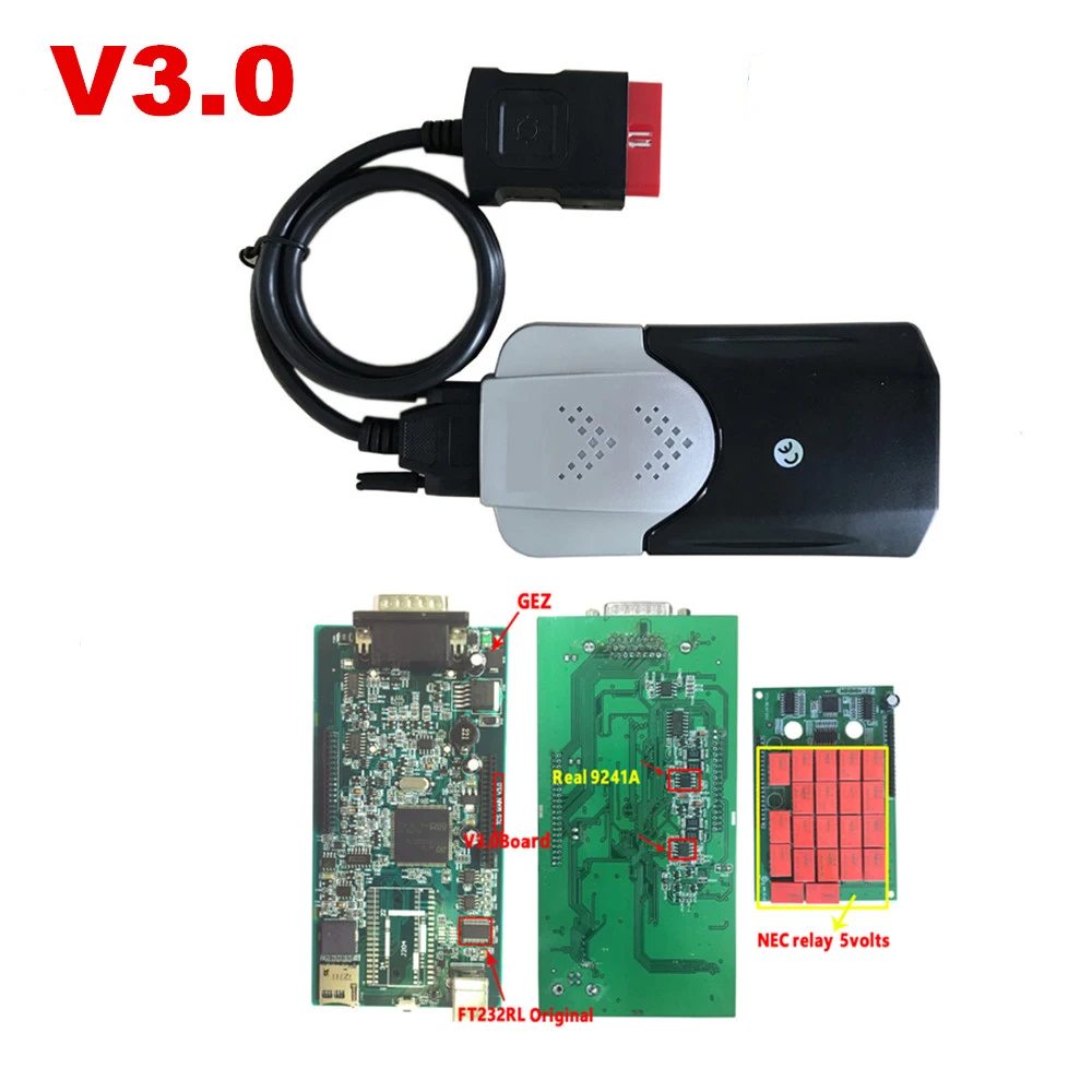 Диагностический сканер V3 V3.0 для автомобилей и грузовиков Бортовая плата delicht vd