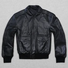 Новинка, мужская куртка из натуральной кожи, повседневная, толстая, Воловья кожа, свободные, большие размеры, S-XXL, Россия, зимние пальто