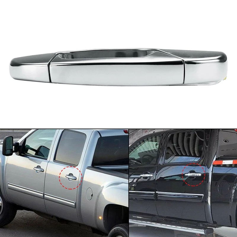 Левая сторона водителя задняя наружная дверная ручка хром для Chevy Gmc пикапа