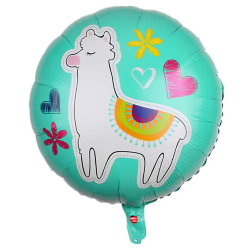 18inch Balloon1pcs Plates Cups Tablecloth Alpaca Llama Party Baby Shower Children Holiday Birthday Decoration Disposable Tableware Party Supplies - Цвет: 18inch Balloon1pcs