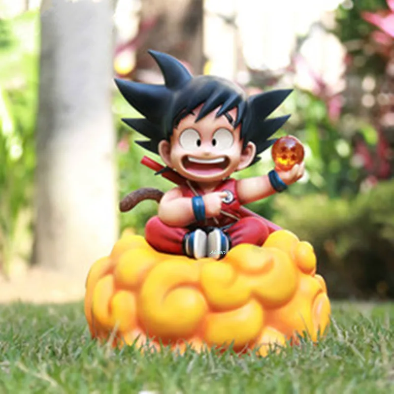 7 "Dragon Ball Z статуя Супер Saiyan бюст Boyhood сидящий позиционный Сон Гоку сомерсо облако GK модель игрушки коробка 18 см Z2792