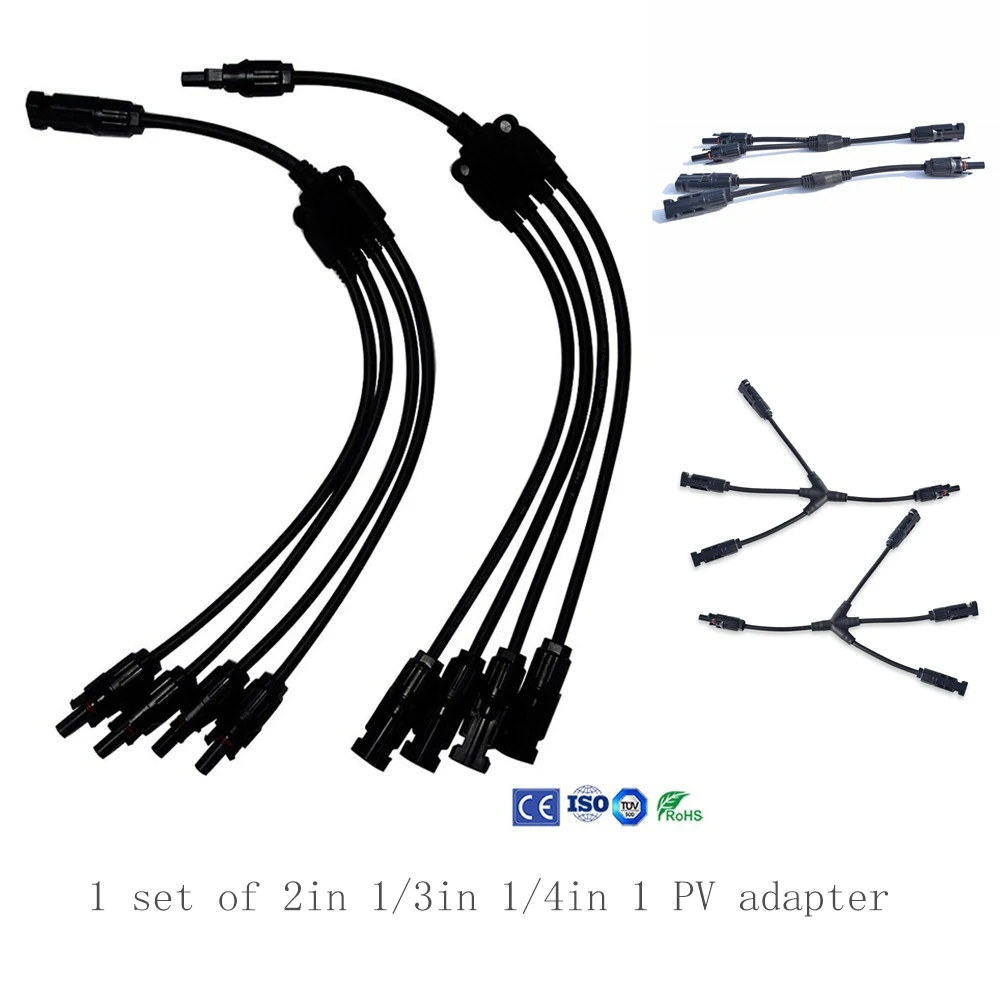 Solar Connector Connection Female Male Solar Tool Y Type With Wire Cable Wire pv PARALLEL BRANCH CONNECTORSY Branch Pane solar panel connector cable
