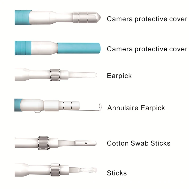 3 в 1 Набор для визуального очищения ушей эндоскоп 5 мм объектив Otoscope ушной воск