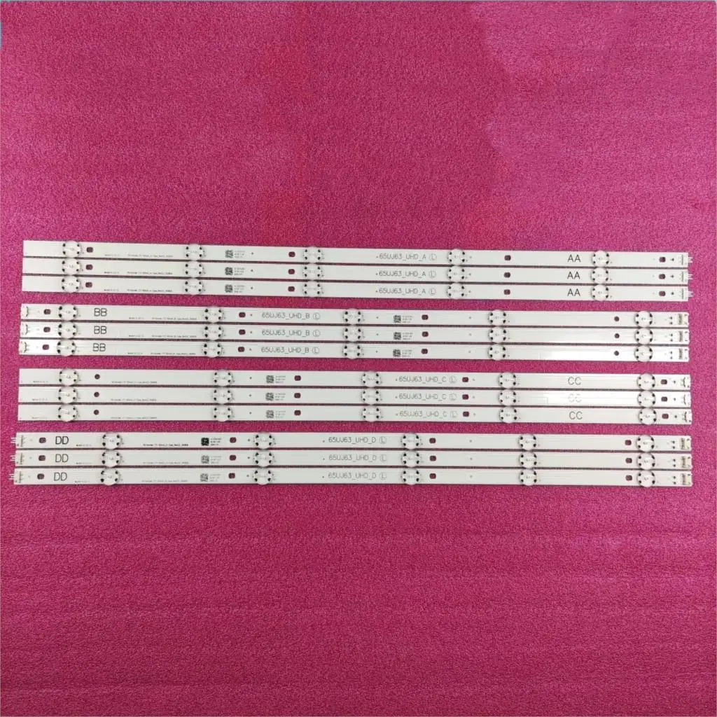 12 шт. светодиодный ная подсветка для LG 65UJ6300 65UJ630V 65UJ6309 65UJ634V 65UJ5500 65UK6100 Innotek 17Y 65