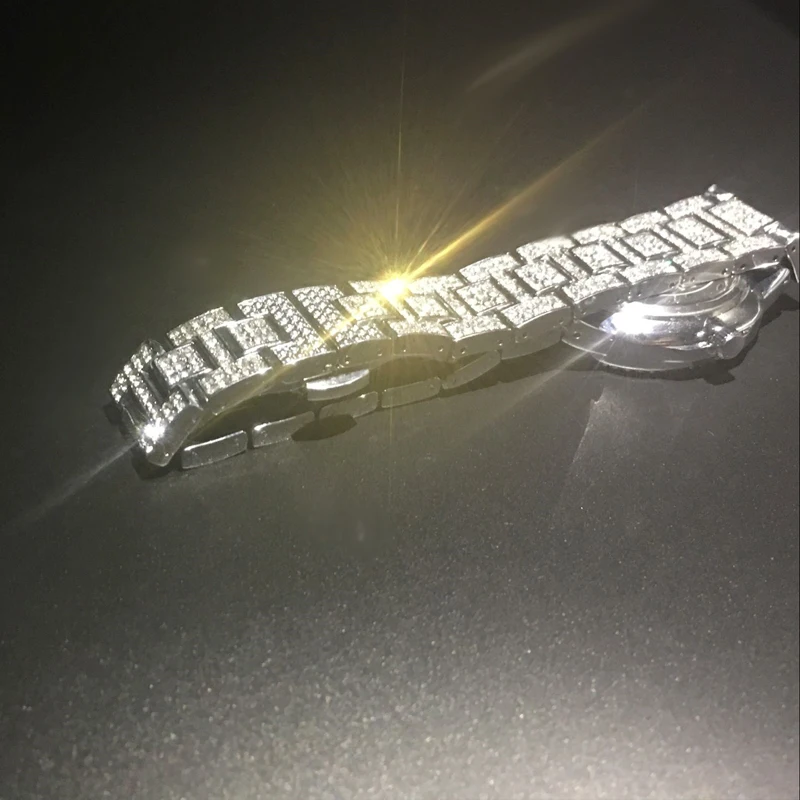 ICED OUT full diamond watch for women hot fashion ladies wristwatches hip hop quartz womens watches silver gold steel bracelet female clock free dropshipping 2020 (5)