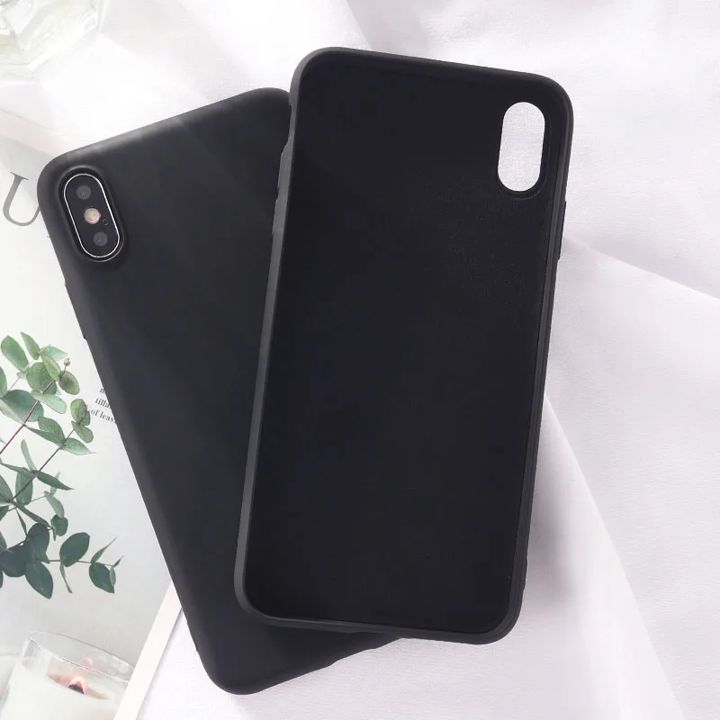 Мягкий гелевый резиновый жидкий силиконовый чехол для телефона для iPhone 11 Pro X XS MAX XR 8 7 Plus 6s 6Plus задняя крышка полный защитный чехол