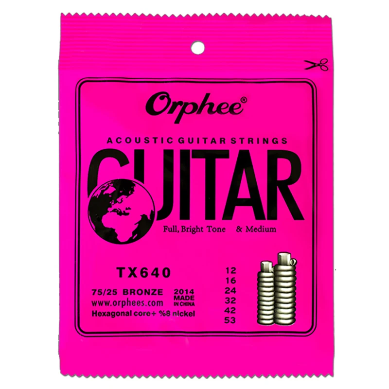 10 компл. Orphee 6 шт./компл. Струны для гитары супер светильник Струны для акустической гитары