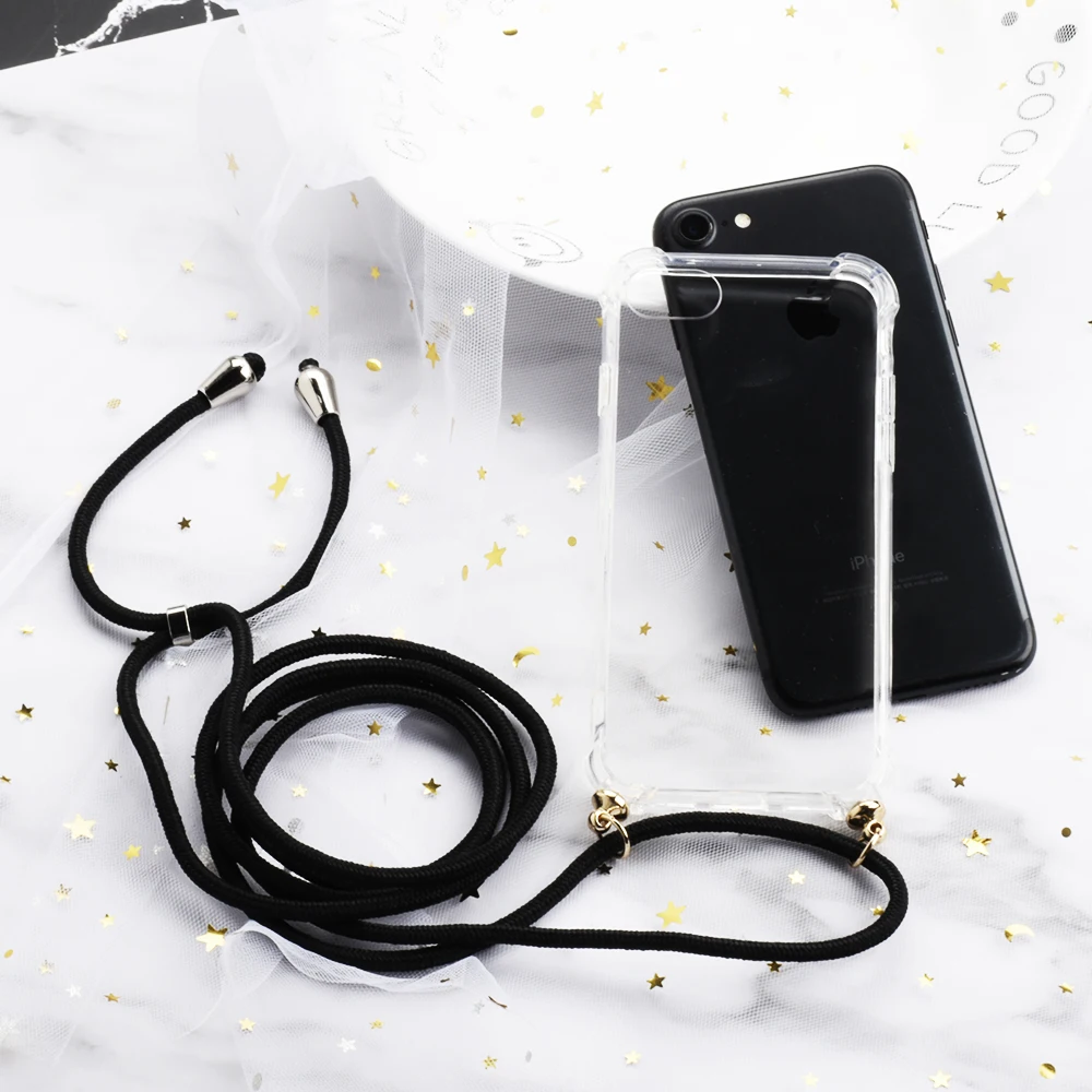 Ремешок шнур цепь чехол для телефона для iPhone 7 8 6 6S Plus XR XS Max X лента ожерелье ремешок висячий чехол для iPhone 11 Pro Max