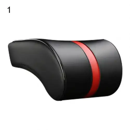 Black Red Headrest Автомобильная пена памяти путешествия Удобная подушка Автомобильная подушка для поддержки поясничного отдела - Название цвета: Black Red Headrest