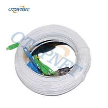 

4SC/UPC-4SC/APC Connector 8 pcs Connector Cable Indoor 2 Steel FTTH Fiber Optical Drop Cable Patch Cord 500M
