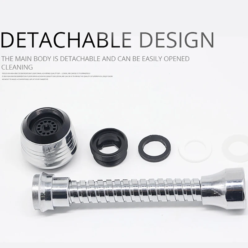 Faucet Aerator Zhangji 1pc Flexible Extender Faucet Aerator Kitchen Extended Sprinkler 360 Swivel Bubbler Filter Nozzle Tap Shower