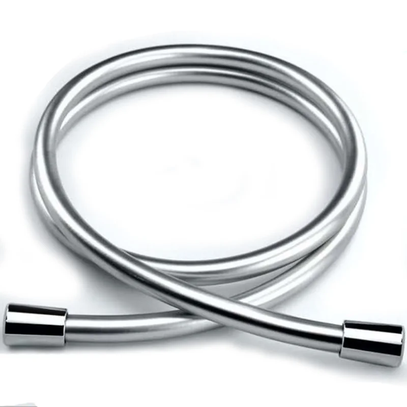 1.5m Shower Hose Шланг для душа из ПВХ для ванной ручной гладкой душевой головки гибкий шланг для душа 1,5 м/2 м Серебряный высокого давления аксессуары для ванной комнаты - Цвет: 1.5m Shower Hose