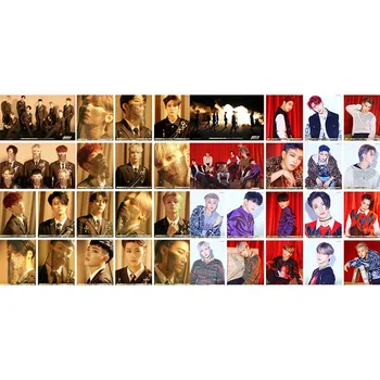 

18 Pcs/Box KPOP ATEEZ Album The Collection HD Photo Card PVC Cards Self Made LOMO Card Photocard