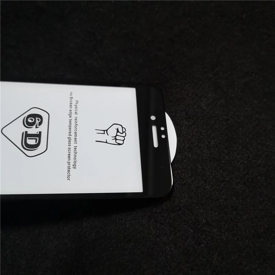 6D изогнутый край Полное покрытие Защитное стекло для iPhone 7 8 6 6S Plus закаленное протектор экрана для X XR XS Max с розничной коробкой