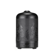 Air Humidifier 100ml Iron Metal Mist Maker Aromatherapy Essential Oil Diffuser 7 Colors Light Change For Home Bedroom Office
