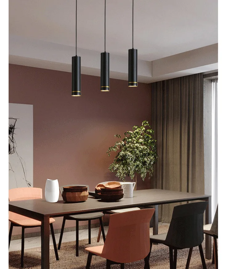 西亚照明LED圆柱长筒吊灯明装吸顶掉线筒灯餐厅免开孔背景墙射灯-淘宝网_17