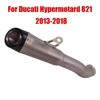 

For 2013-2018 Ducati Hypermotard 821 Exhaust System Mid Link Pipe Escape Connect Tube Muffler End Tips Slip On Motorcycle